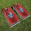 AdesiivoStudio Custom Cornhole Wraps for Boards Collection (Tennessee Flag)