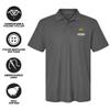 Campus Lab University of Northern Colorado Primary Logo Men's Adult 100% Cotton Knit Embroidered Polo Shirt, Charcoal, 3X-Large view 4