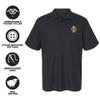 University of Idaho Primary Logo Men's Adult 100% Cotton Knit Embroidered Polo Shirt, Black, 2X-Large view 4
