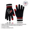 Ultra Game NFL Official Adults Unisex Super Soft Winter Beanie Knit Hat with Extra Warm Touch Screen Gloves, Houston Texans, Team Color 2, 1SIZE view 3