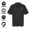 Campus Lab University of Dayton Primary Logo Men's Adult 100% Cotton Knit Embroidered Polo Shirt, Black, 3X-Large view 4