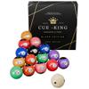Cue-King Pool Balls Black Edition, Billiard Balls, Grade AA+ 2-1/4" Regulation Size Set with Pro Dotted Cue Ball, Pool Table Balls, Billiard Balls Set, Pool Ball Set, Bolas De Billar view 1