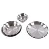 12Piece Camping Dinnerware Set, Complete Messware Kit with Stainless Steel Plates, Bowls, and Storage Bag, Ideal for Outdoor Hiking and Camping Adventures, Features view 4
