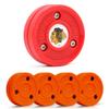 Green Biscuit Hockey Puck- 4 Pack Orange 2.0 Snipe Shooters Off Ice Hockey Pucks with 1 NHL Puck and GB Stickers- Offcial Street Hockey Pucks for Classic Training (Chicago Blackhawks) view 1