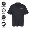 Campus Lab Bucknell University Primary Logo Men's Adult 100% Cotton Knit Embroidered Polo Shirt, Black, 2X-Large view 4