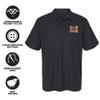 Campus Lab Mercer University Primary Logo Men's Adult 100% Cotton Knit Embroidered Polo Shirt, Black, 2X-Large view 4