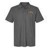 Campus Lab Kutztown University Primary Logo Men's Adult 100% Cotton Knit Embroidered Polo Shirt, Charcoal, 3X-Large view 1