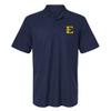 Campus Lab East Tennessee State University Primary Logo Men's Adult 100% Cotton Knit Embroidered Polo Shirt, Navy, 2X-Large view 1
