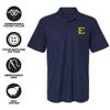 Campus Lab East Tennessee State University Primary Logo Men's Adult 100% Cotton Knit Embroidered Polo Shirt, Navy, 2X-Large view 4
