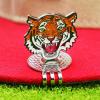 Golf Ball Marker Hat Clip - Magnetic Clip with Tiger Design, Removable Golf Ball Holder Clip | Multiple Usage Golf Marker Hat Clip, Premium Gifts Securely Holds Ball Value Sets for Men Women Golfer view 3