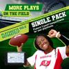 Football Play Wristbands - Youth Quarterback Gear - Wristband Playbook - Softball Wristbands for Signs (Black, Single) view 2