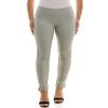 Zac & Rachel Women's Pull On Pattern Compression Ponte Slim Leg Ankle Pant, Cream/Brown Green Plaid, L view 2