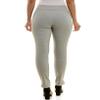 Zac & Rachel Women's Pull On Pattern Compression Ponte Slim Leg Ankle Pant, Cream/Brown Green Plaid, L view 4