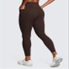 CRZ YOGA Butterluxe Workout Leggings Pockets 25'' - High Waisted Gym Womens Yoga Pants Buttery Soft Hot Fudge Brown Medium view 2