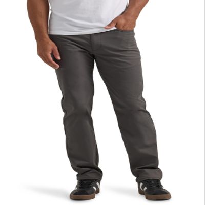Lee Men's Extreme Motion Performance 5 Pocket Regular Straight Pant Static Gray 36W x 34L