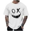 Summer Tops 2024 Novelty Graphic Tees X-Eye-Face Dripping Paint Graffiti Y2k Short Sleeve Blouse Fashion Funny Tshirts view 1
