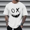 Summer Tops 2024 Novelty Graphic Tees X-Eye-Face Dripping Paint Graffiti Y2k Short Sleeve Blouse Fashion Funny Tshirts view 2