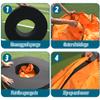 SFNSM Big Football Tackle Wheel 35 Inches, Football Tackle Dummy for Youth, Football Tackling Practice Drills with High Elastic Foam and Waterproof PU Leather for Football Training Equipment view 4