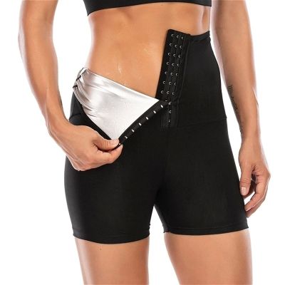 Sweat Sauna Leggings Pants For Women High Waist Thermo Compression Workout Slimming Thigh Trimmer Sauna Suits(A,XX-Large)