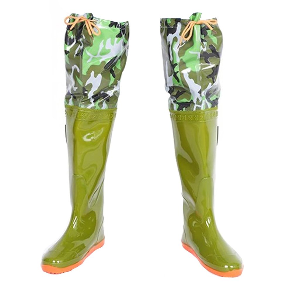 EMCXXCJQ Hip Waders for Men Waterproof Hip Waders Waterproof Adjustable Belt Lightweight Cleated 26.3"(8)