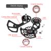 Bicycles Ceramic Rear 17T Pulley Guide Wheel for 6800/R7000/R8000/R9100/R9000 Bike Accessories view 2