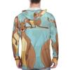 BTCOWZRV Men's Sun Protection Hoodie Shirts UPF 50+ Long Sleeve Rash Guard Funny for Kangaroo Zoo Sun Shirt Outdoor Style view 3