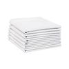 Bycc Bynn Men's Handkerchiefs Soft Cotton Solid Colour Classic Hankie (12, White) view 1