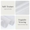 Bycc Bynn Men's Handkerchiefs Soft Cotton Solid Colour Classic Hankie (12, White) view 3