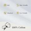 Bycc Bynn Men's Handkerchiefs Soft Cotton Solid Colour Classic Hankie (12, White) view 4