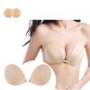 Adhesive Bra Sticky Bra Reusable Strapless Invisible Push up for Women Backless Dress with Nipple Covers Pasties Beige view 1