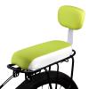 SHEKAKO Kid's Bike Seat Rear, Child Bicycle Back Seat, Children Bicycle Rear Seat, PU Leather Mountain Bike Cushion Rear Rack Seat, Comfort Bike Seat with Backrest (White+Yellow) view 1