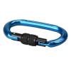 S.E.PEAK UIAA & CE 24kN Oval Climbing Screwgate Clip for Outdoor Activities, Stormproof, Hiking, Mountaineering, Climbing, Camping, Fishing, Hunting, Skiing, Snowshoeing,Blueblack,4pc view 4
