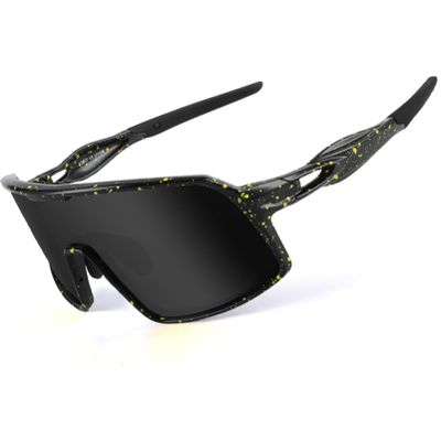 BangLong Polarized Cycling Glasses Sports Sunglasses, UV400 Protection, Men Women Running Fishing Driving Baseball Glasses (Black)