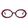 helena Retro Oval Sunglasses Women Diamond Small Punk Sun Glasses Men Crystal Vintage Rhinestone Eyewear UV400 S67 (C10) view 1