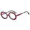helena Retro Oval Sunglasses Women Diamond Small Punk Sun Glasses Men Crystal Vintage Rhinestone Eyewear UV400 S67 (C10) view 2