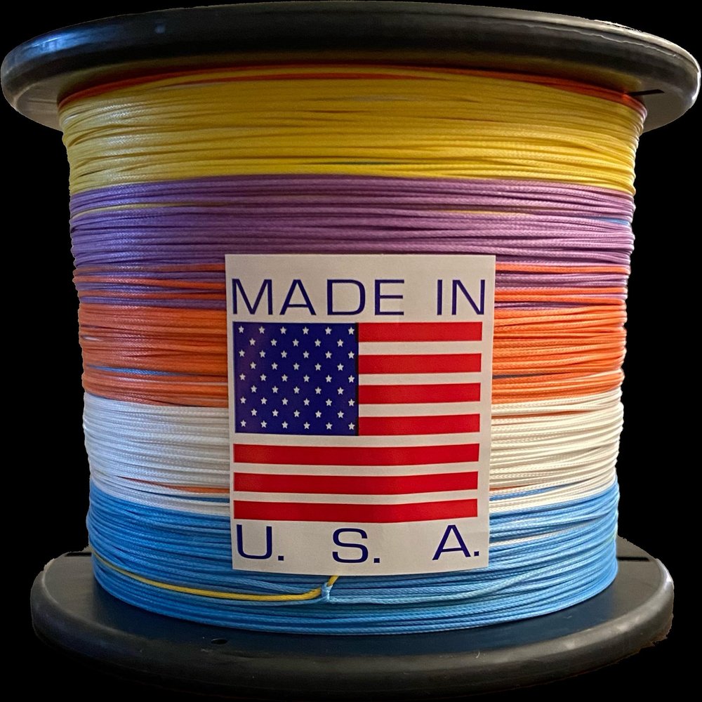 JB Line One Hollow Spliceable Braided Fishing Line 80LB (Multi, 2500 Yards)