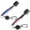 2 Pack Golf Club Brush and Club Groove Cleaning Brush Nylon Steel Wire Double-Sided Golf Cleaning Brush, This is a Must-Have Golf Accessory for Golf Enthusiasts (Pink+Blue)