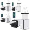 4Pack Solar LED Rechargeable Emergency Camping Lantern,White Solar Rechargeable,Rechargeable Type C,Emergency Lights Hand-Crank Power Generation,Phone Power Supply Function,flashlights view 1