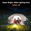 4Pack Solar LED Rechargeable Emergency Camping Lantern,White Solar Rechargeable,Rechargeable Type C,Emergency Lights Hand-Crank Power Generation,Phone Power Supply Function,flashlights view 3