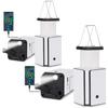 2Pack Solar LED Rechargeable Emergency Camping Lantern,White Solar Rechargeable,Rechargeable Type C,Emergency Lights Hand-Crank Power Generation,Phone Power Supply Function,flashlights view 1