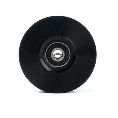 Castrap Roller Skate Wheels,78A Black PU Wear-Resistant Wheels Double-Row Roller Skates Accessories,Quad Roller Skate Wheels for Roller Derby Skating,Jam, Rink & Rhythm Skates (Black-1,65 * 36mm)