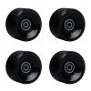 Castrap Roller Skate Wheels,78A Black PU Wear-Resistant Wheels Double-Row Roller Skates Accessories,Quad Roller Skate Wheels for Roller Derby Skating,Jam, Rink & Rhythm Skates (Black-1,65 * 36mm) view 3