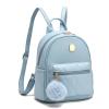Girls Fashion Mini Backpack Purse Small Cute Plaid Leather Women Backpacks Little Bag, Mint Blue view 1
