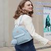 Girls Fashion Mini Backpack Purse Small Cute Plaid Leather Women Backpacks Little Bag, Mint Blue view 2