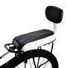 SHEKAKO Kid's Bike Seat, Child Bicycle Back Seat, PU Leather Mountain Bike Cushion, Comfort Bike Seat with Backrest (Black+White) view 1