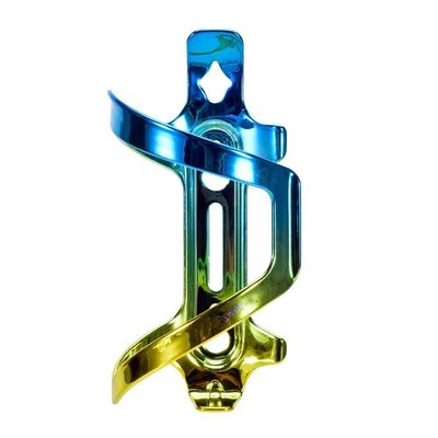 DNRJEWTA Aluminum Alloy Colorful Road Bike Bottle Holder Bicycle Bottle Cage Rainbow Cycling Cup Bottle Cage Rack(Blue Gold)