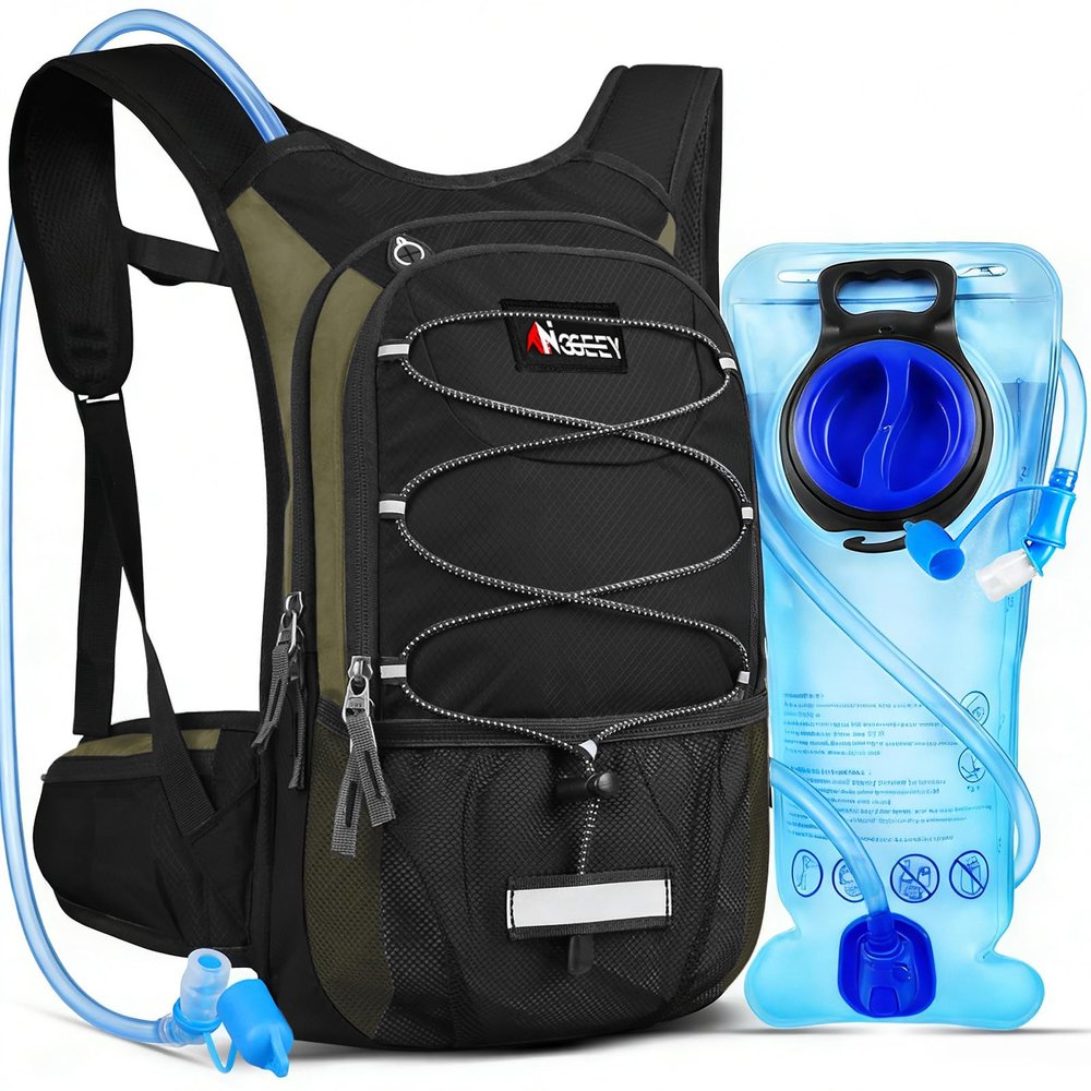 Hydration Pack, Insulated Hydration Backpack with 2L Hydration Bladder, Hiking Backpack for Men Women Kids, Water Backpack for Hiking, Running, Cycling, Camping