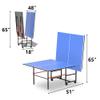 8ft Mid-Size Table Tennis Table,Multiple Styles, 2 Table Tennis Paddles and 3 Balls, Foldable for Easy Storage with Nets Included, Perfect for Family Game Rooms view 2