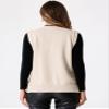 Allegra K Knit Sweater Vest for Women's Sleeveless Ribbed V Neck Pullover Vest Large Beige view 3