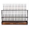 Tcakelox Fishing Rod Holders, Bamboo Solid Wood Fishing Pole Holders, Fishing Rod Rack, Holds Up to 24 Rods,Fishing Pole Vertical Ground Display Rack view 1